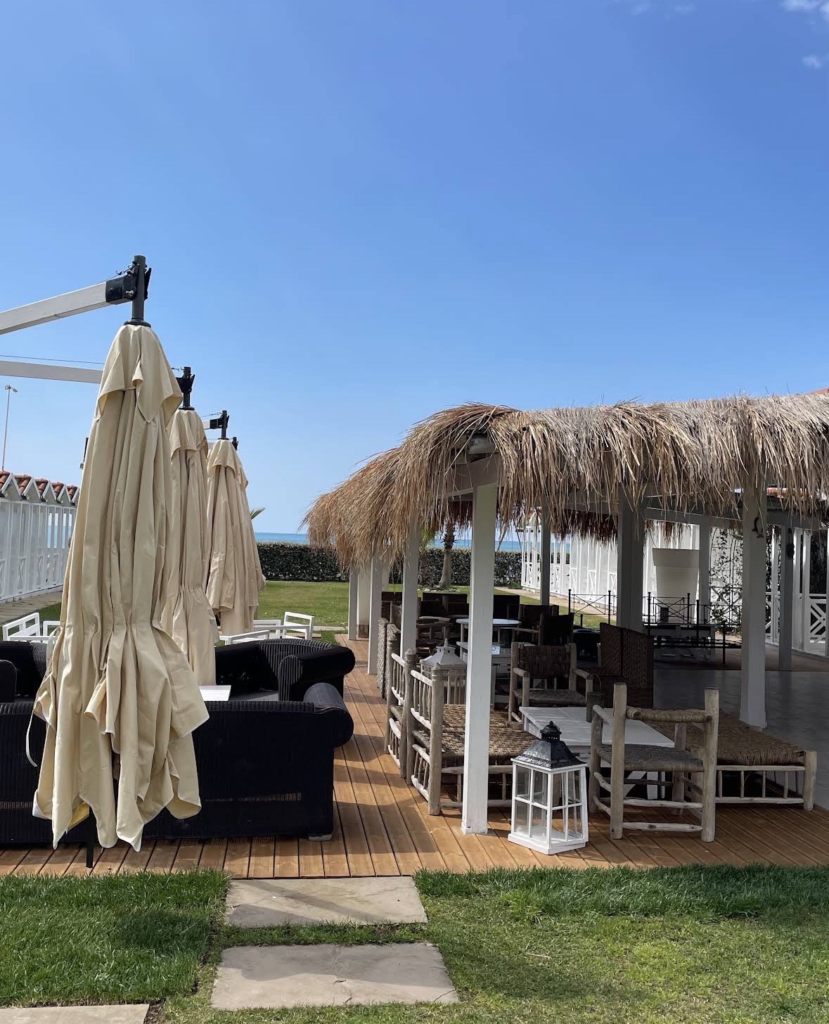 Gazebo nel giardino del ristorante
